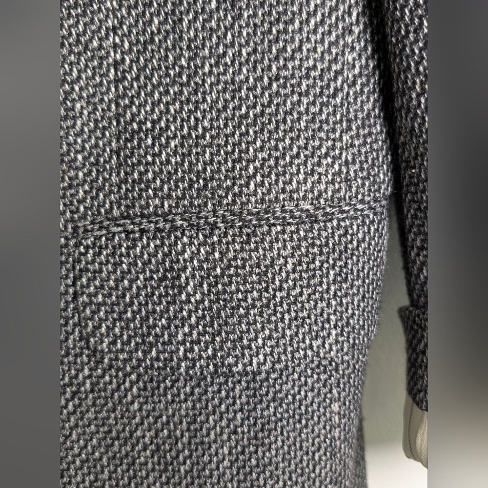 Vintage 80s Hunt Valley Wool Sport Coat 42R Gray Tweed Professor Academic - Picture 15 of 15